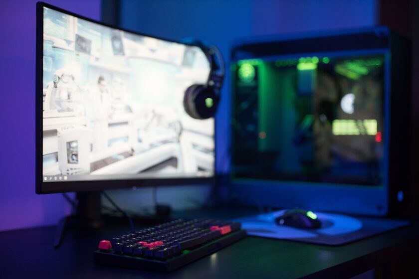 Écran PC jeu vidéo
